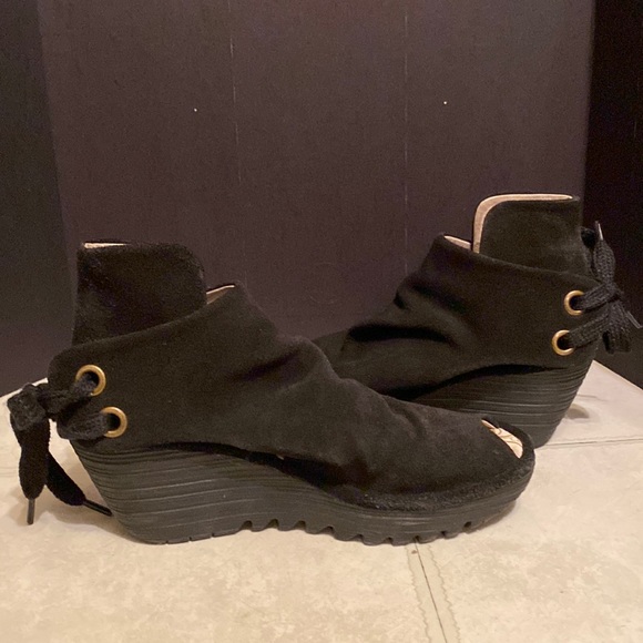 Black Fly London wedge shoes size 37 - Picture 5 of 14
